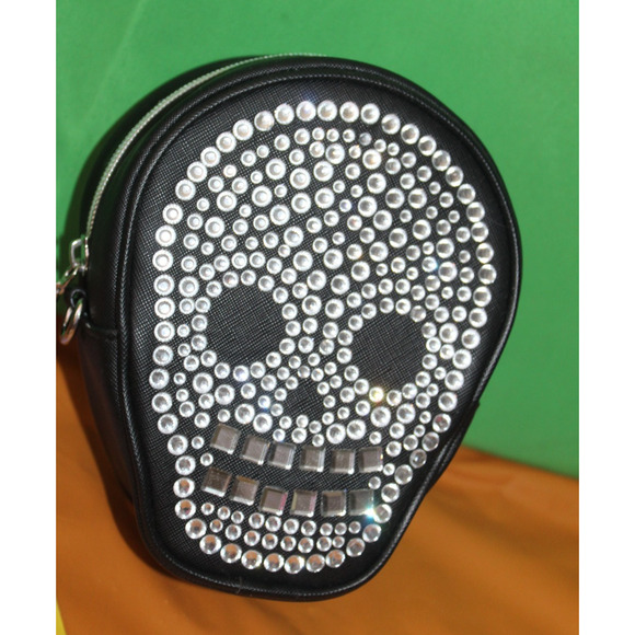 Bath & Body Works Halloween 2024 Skull Crossbody Handbag Embellished Bag W/Tags - Picture 2 of 5